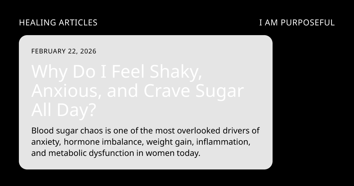 Blood Sugar Chaos: Why Your Mood, Hormones, Weight & Energy Feel Out of ...